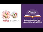 Vorschaubild zum Video Lebensmittel-Allergie oder -Unverträglichkeit?